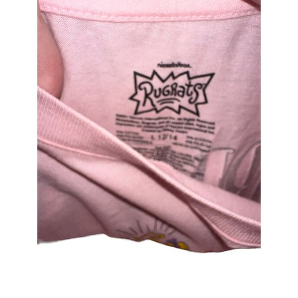 NWT Nickelodeon Rugrats T Shirt Sz L Pink Short Sleeve Angelica Girl Boss - Picture 4 of 6